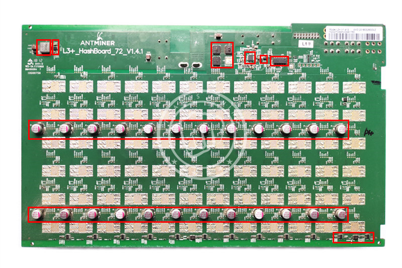 Antminer L3+ Hash Board Spare Parts Kit