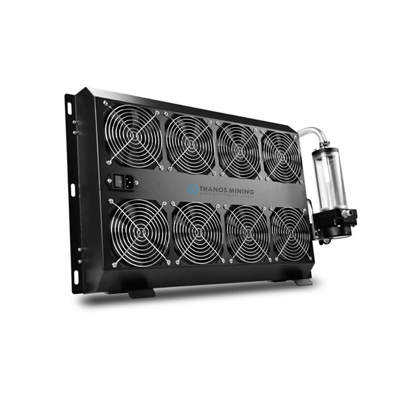 Miner external water cooling radiator 8 fan