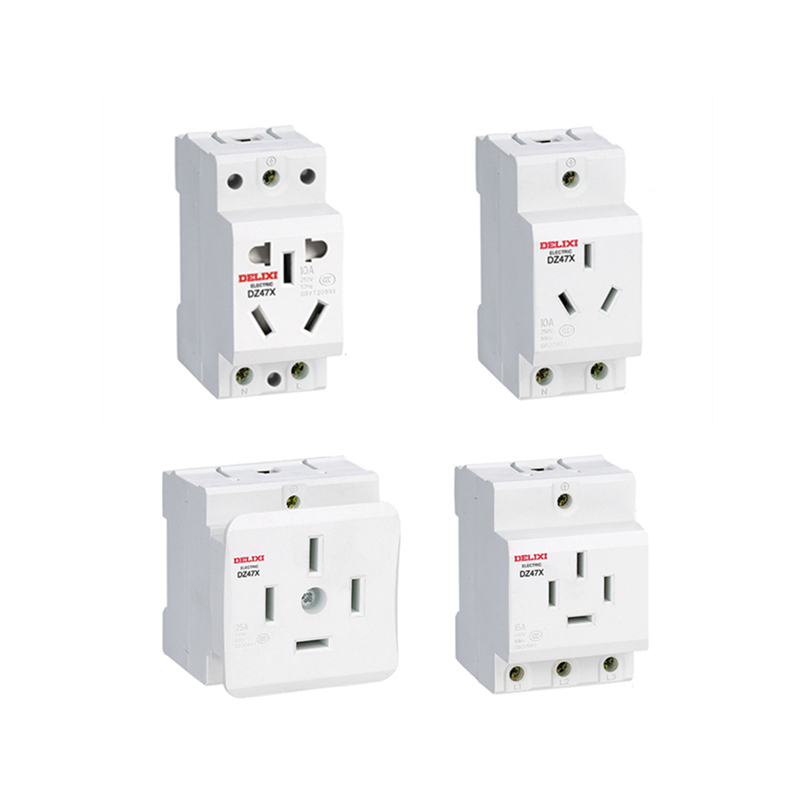 DIN-rail power socket 3 holes 4 holes 5 holes 16A 25A