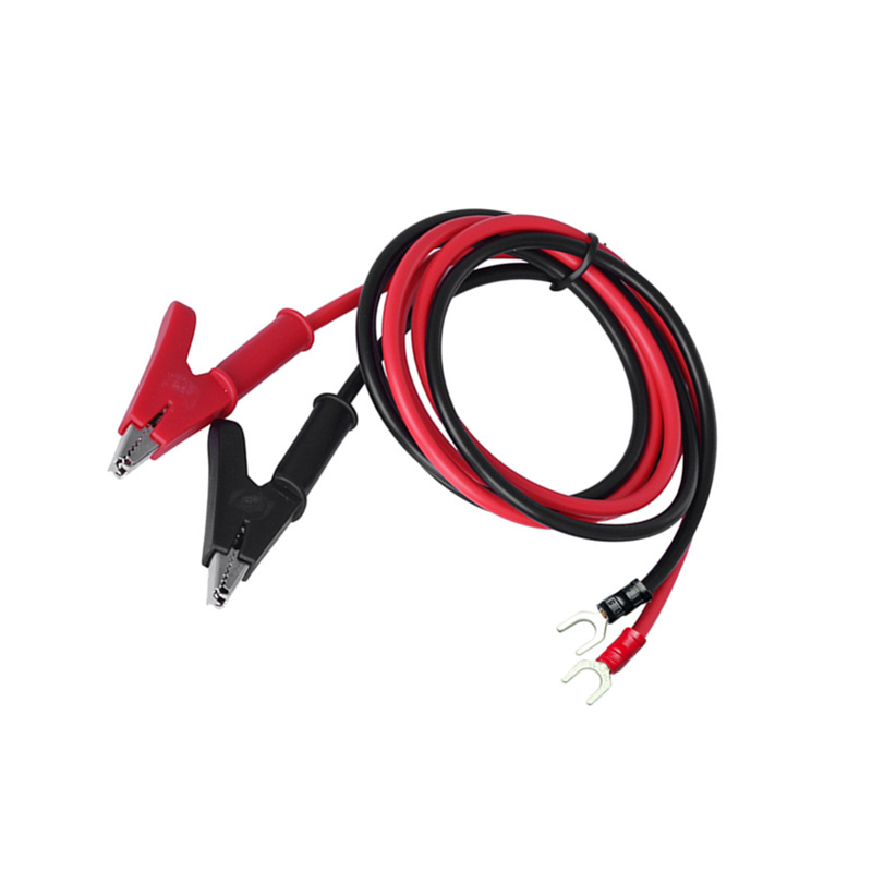 Bold alligator clip test fixture lead
