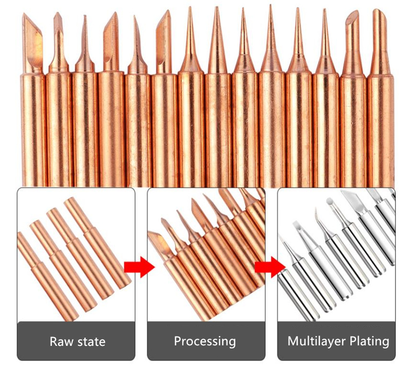 936 Copper soldering iron tip 5pcs