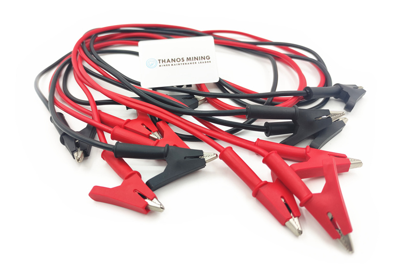 Bold alligator clip power cable