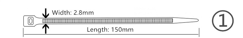 Nylon Cable Ties 500pcs
