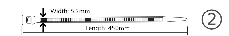 Nylon Cable Ties 500pcs