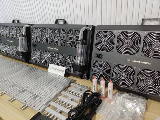 Miner external water cooling radiator 8 fan