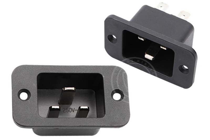 Power input socket EN C20 250V 16A