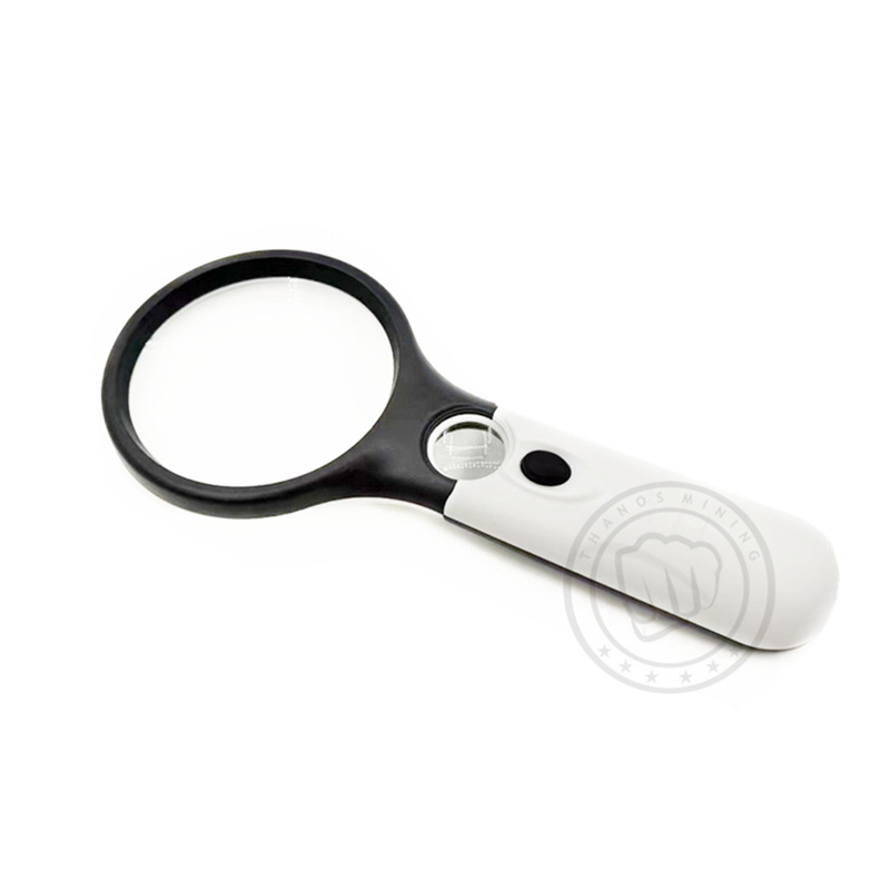 LED optical glass magnifier