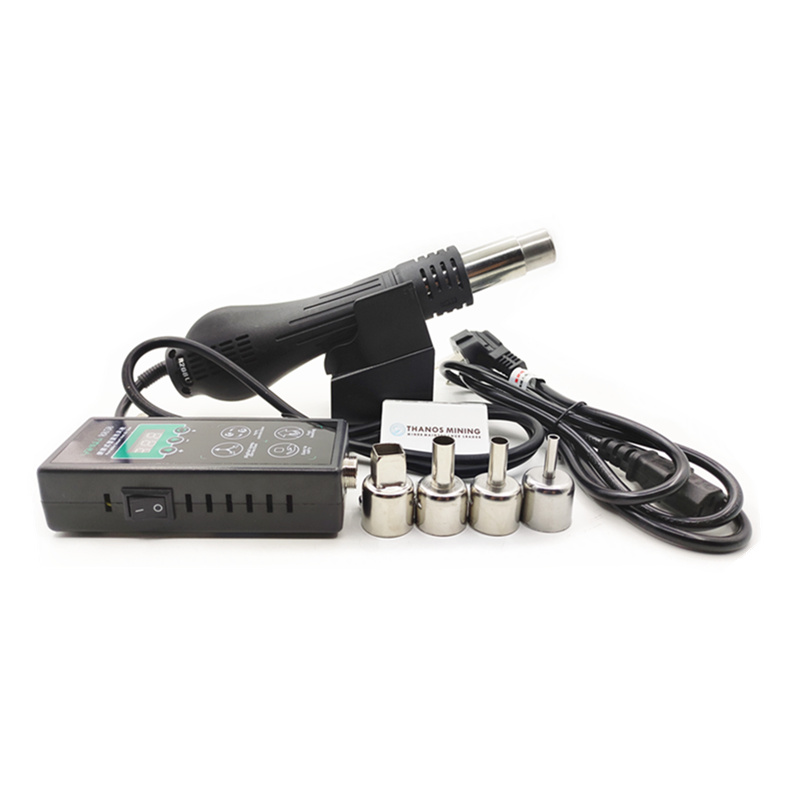 Portable heat gun desoldering station