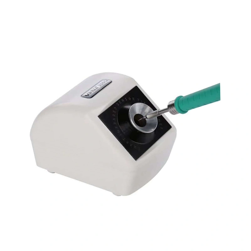 Soldering iron tip cleaning machine