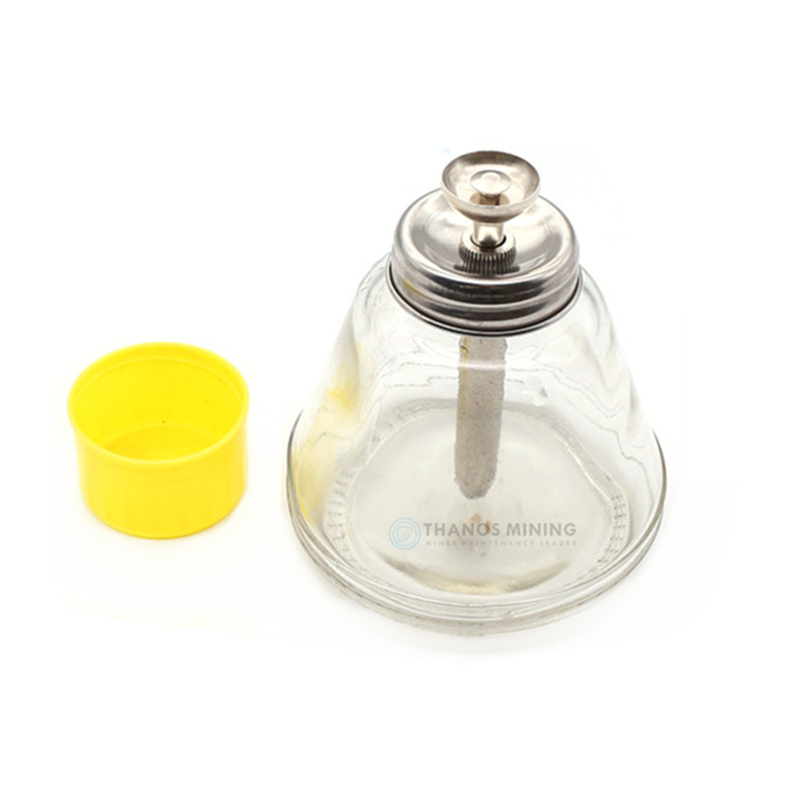 Glass alcohol bottle