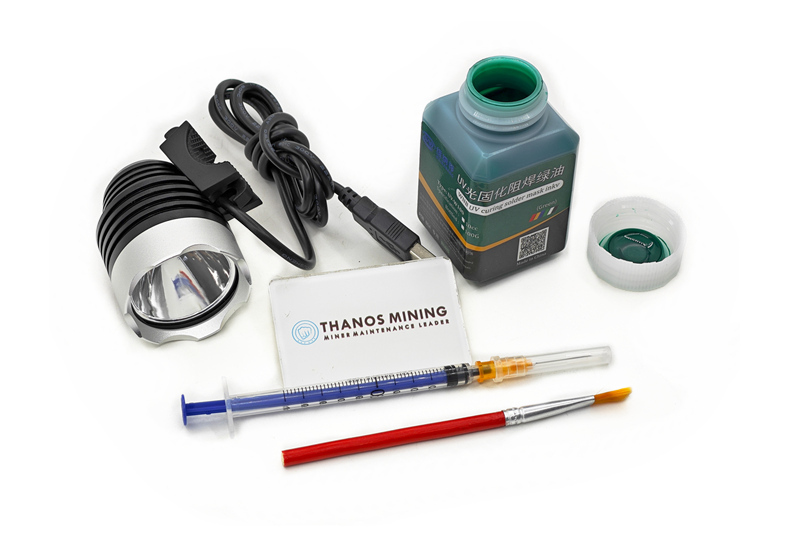 UV Green Oil Curing Adhesive Kit