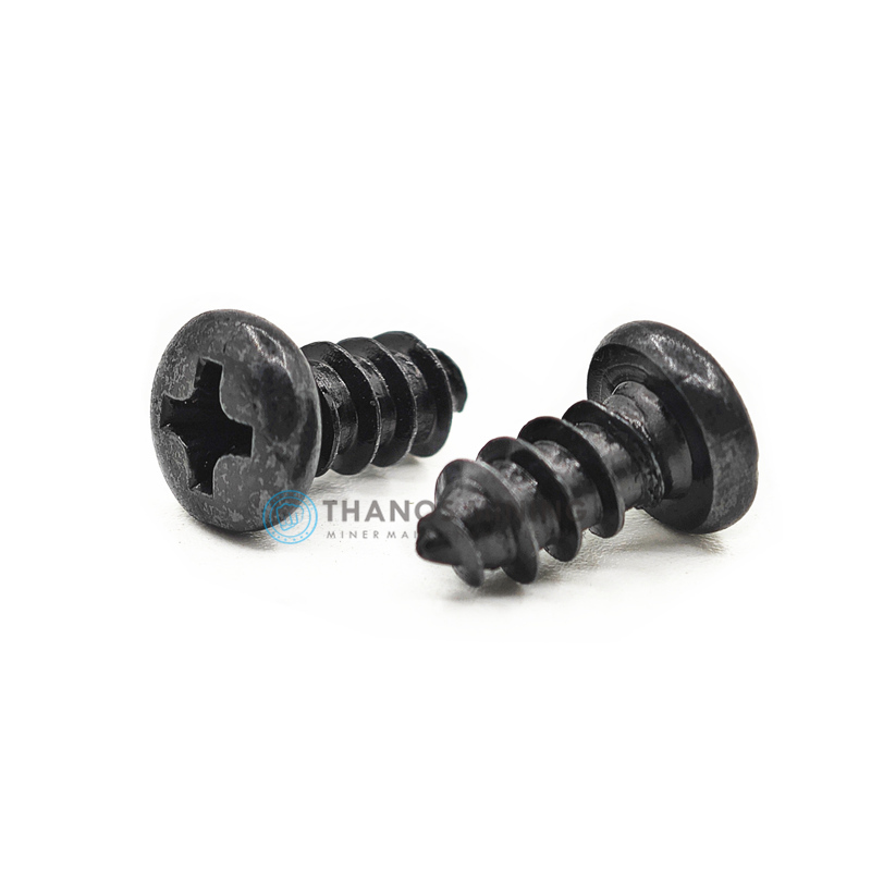 Power Fan Screws Black 100 pcs