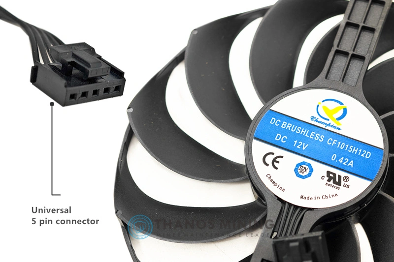 GPU fan CF1015H12D 12V 0.42A