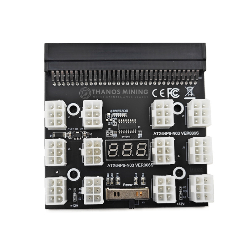 PCI-E 12*6Pin power breakout board