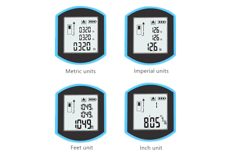 LED digital display laser tape measure 40m