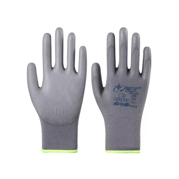 PU coated nylon work gloves