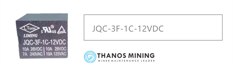 Power relay JQC-3F-1C-12VDC
