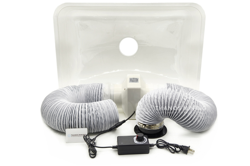Simple maintenance station smoke exhaust device