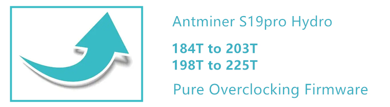 Antminer S19pro Hydro Pure Overclocking Firmware