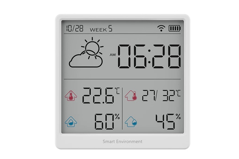 Wifi smart thermometer and hygrometer