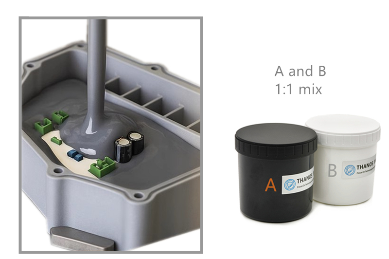 Miner PSU AB potting glue thermal conductive silicone 2.5W/m·K 10kg