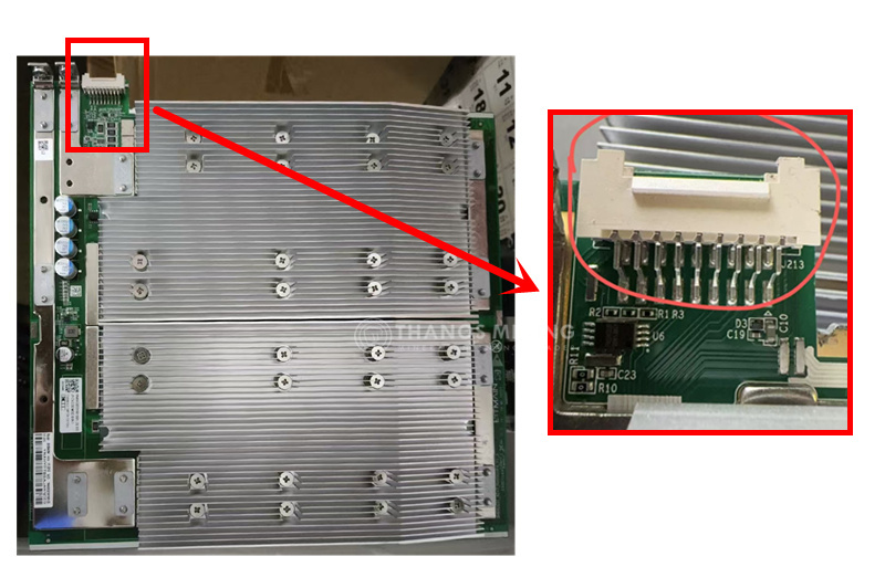 SMD 18pin data interface for Antminer aluminum plate