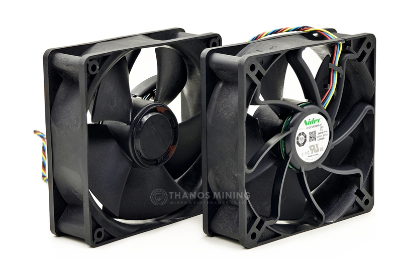 Antminer L9 Z15pro AL1 fan Nidec 12cm 2.61A 7200rpm square 4pin
