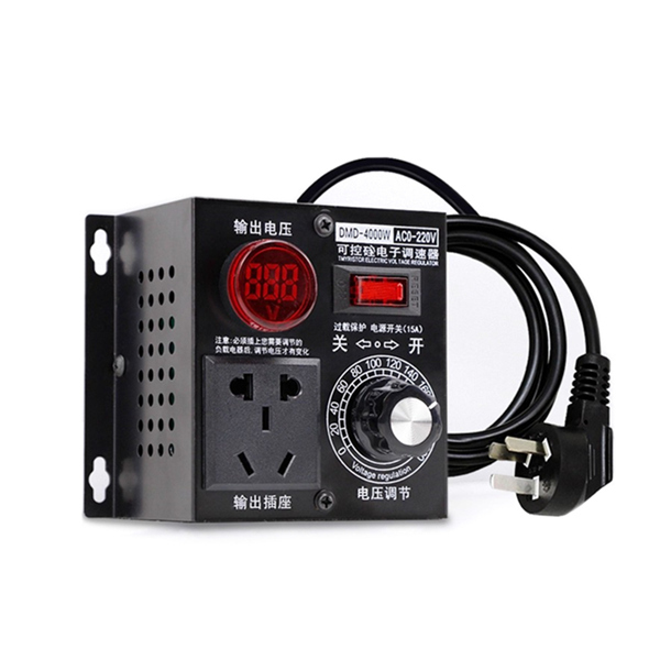 Electronic voltage and speed regulator AC 220V 4000W