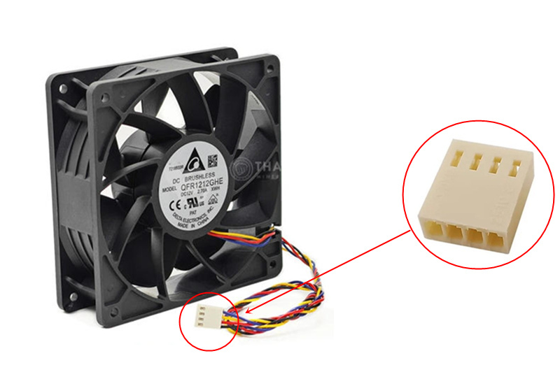 KF2510 4pin fan connector housing