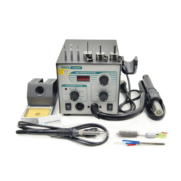 QUICK 706W+ Digital Display 2 in 1 Desoldering Station