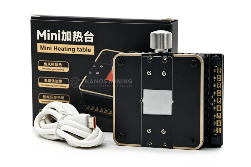 Chip glue removal heating table