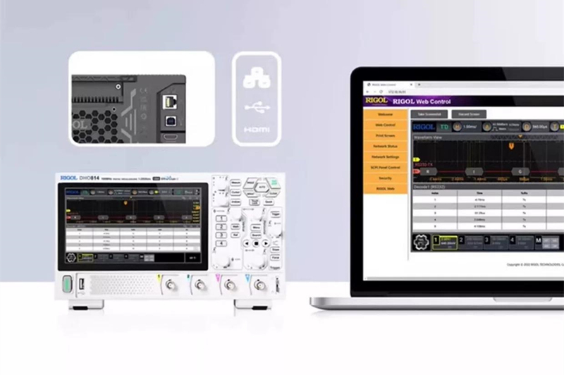 RIGOL DHO814 Oscilloscope 100MHz Quad Channel