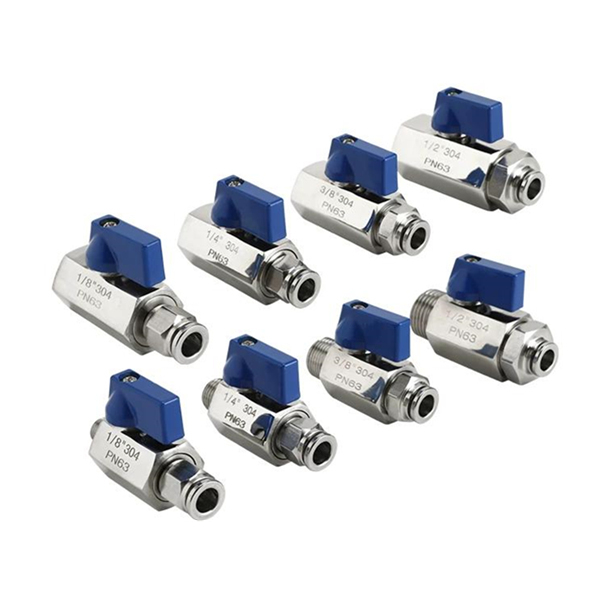 304 stainless steel ball valve PN63 10mm/12mm ASIC water cooled