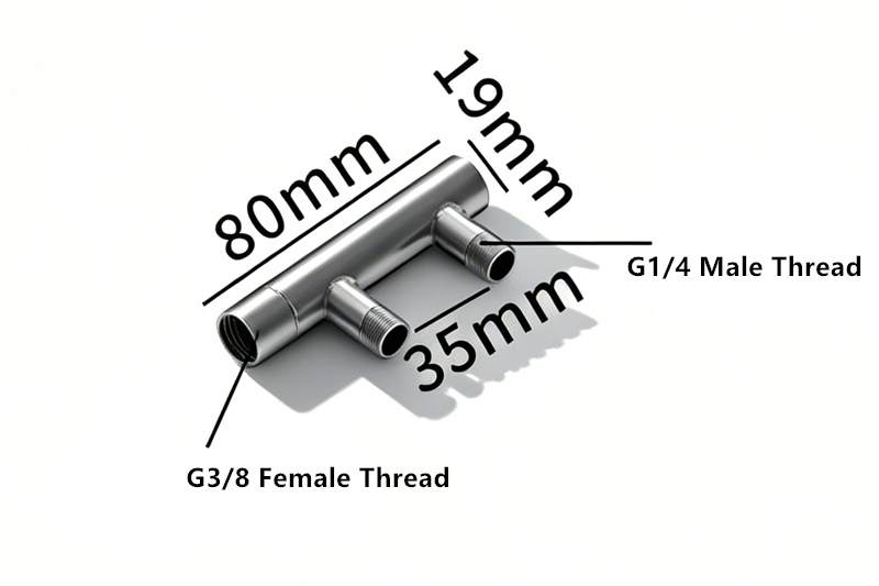 Stainless steel liquid-cooled water distributor for ASIC miners
