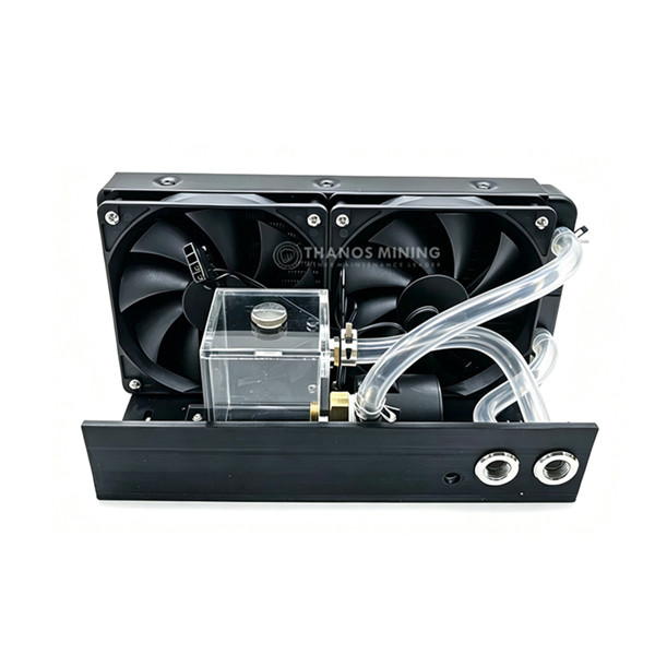 Small water-cooled radiator for water-cooled miner repair