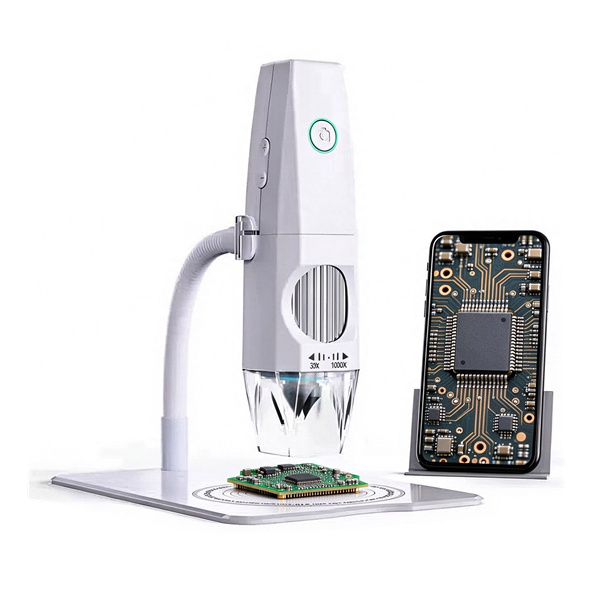 Industrial Grade Compact Wi-Fi Digital Microscope (50x–1000x)