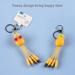 Cool Pineapple 3 In 1 Charging Cable