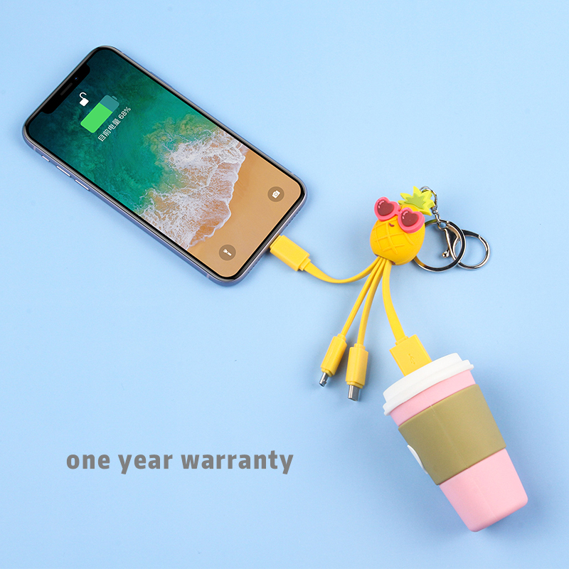 Cool Pineapple 3 In 1 Charging Cable