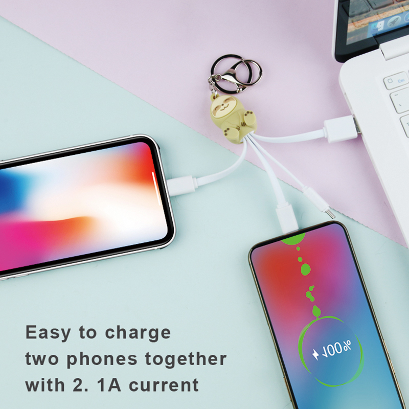Sloth 3 In 1 Charging Cable