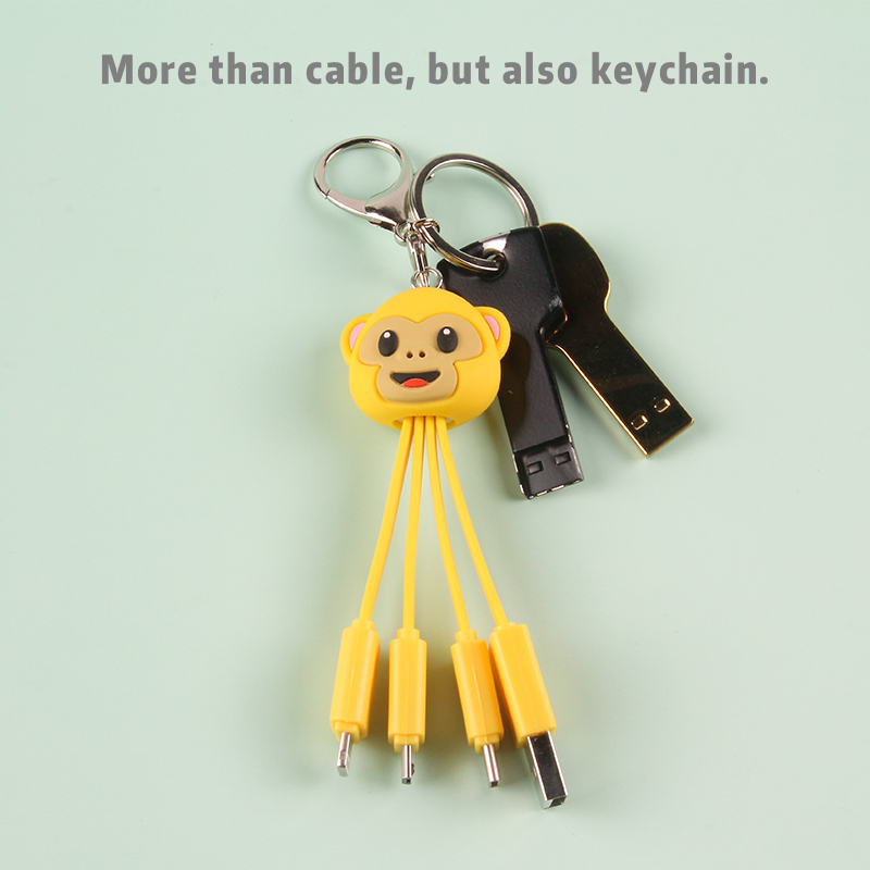 Yellow Monkey 3 In 1 Charging Cable