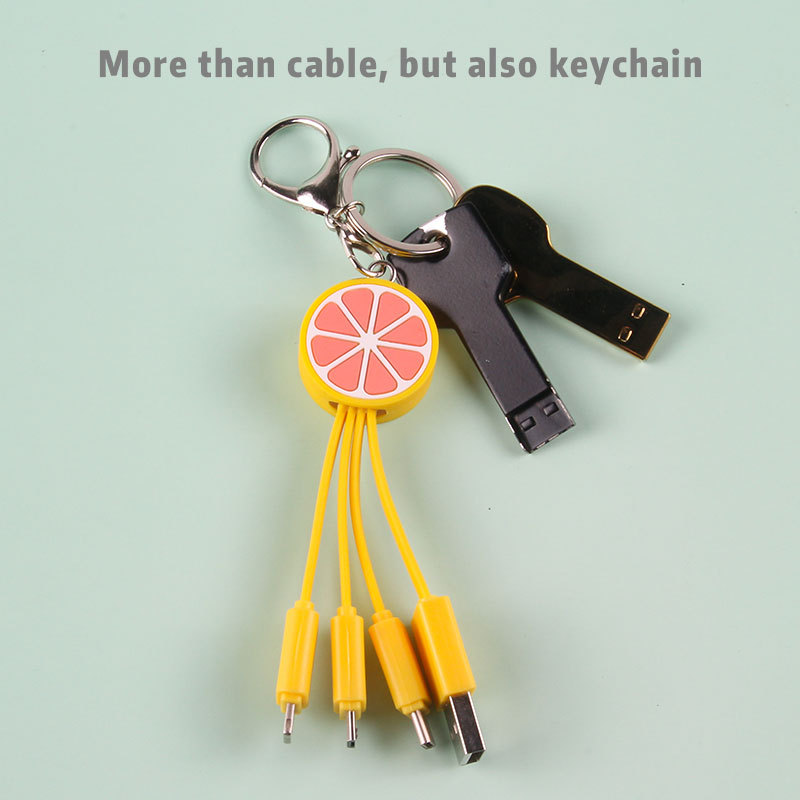 Grapefruit 3 In 1 Charging Cable