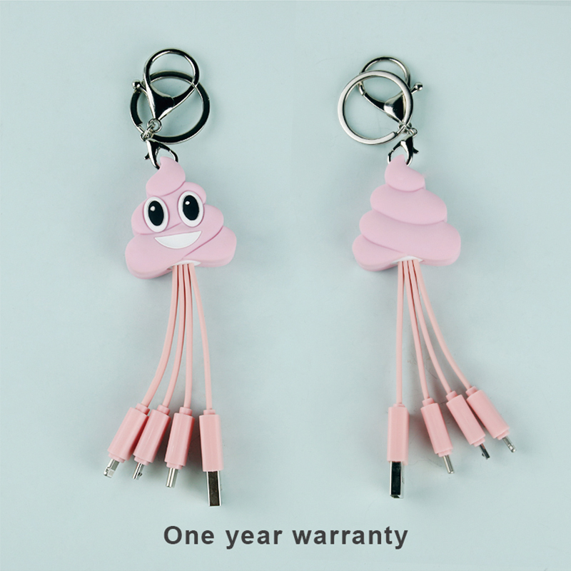 Emoji Poo 3 In 1 Charging Cable
