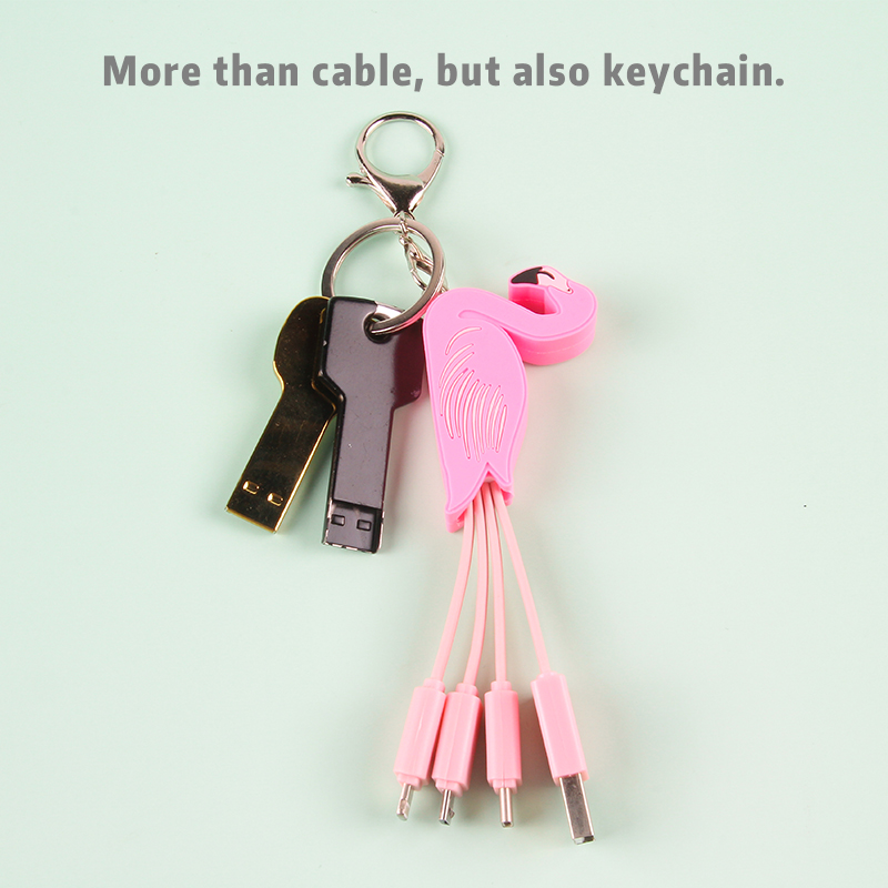 Flamingo 3 In 1 Charging Cable