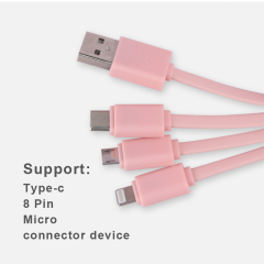 Pink Owl 3 In 1 Charging Cable