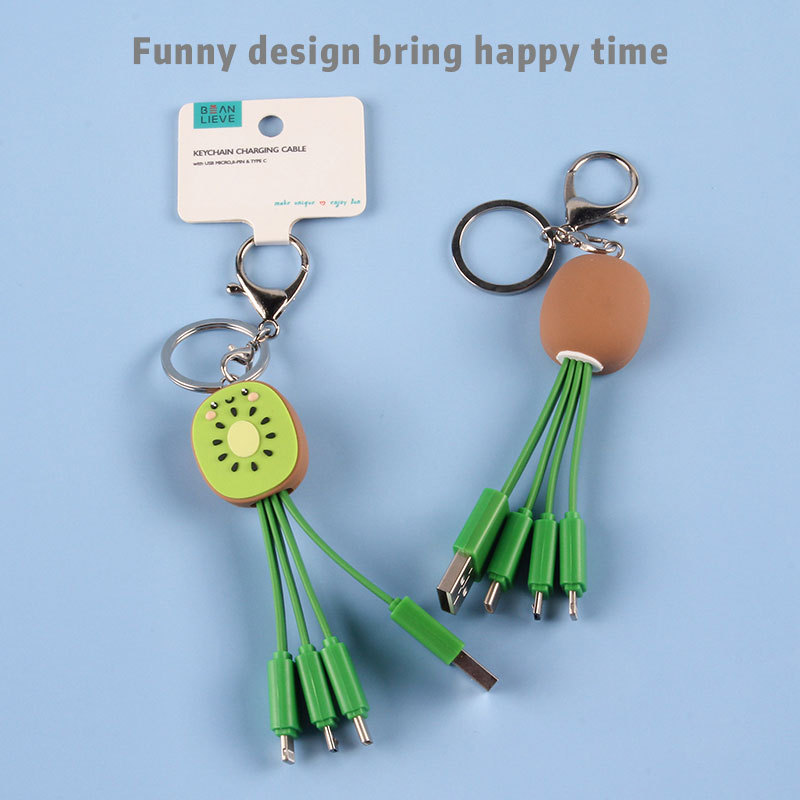 Cute Kiwi 3 In 1 Charging Cable