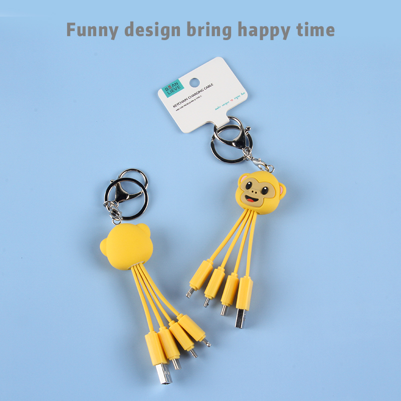 Yellow Monkey 3 In 1 Charging Cable