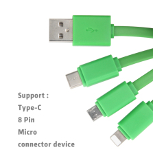 Avocado 3 In 1 Charging Cable