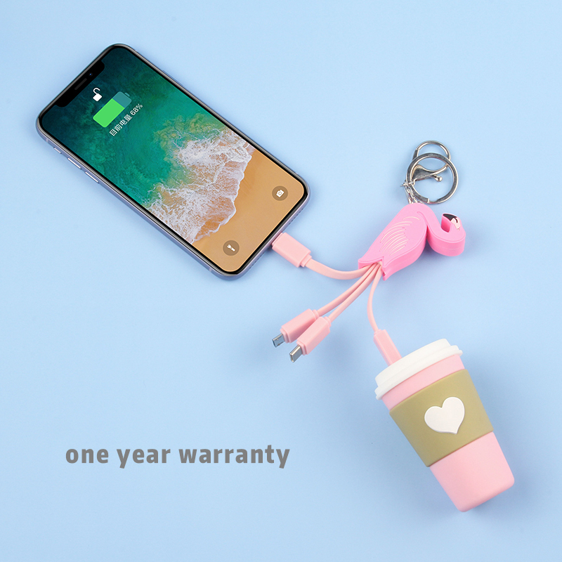 Flamingo 3 In 1 Charging Cable