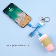 Unicorn Cupcake 3 In 1 Charging Cable