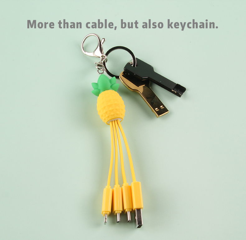 Pineapple 3 In 1 Charging Cable